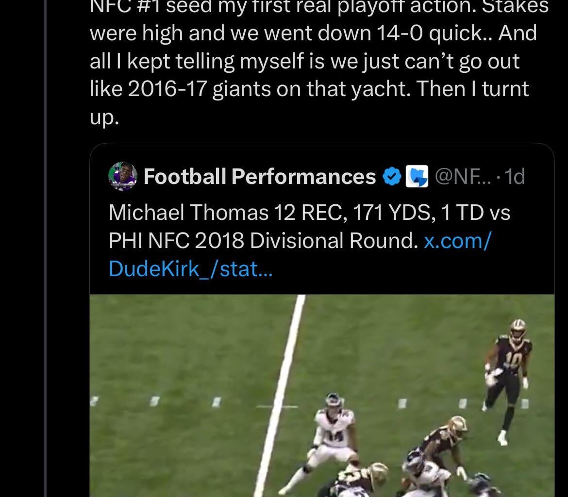 MT was special man, the most talented WR we ever had.