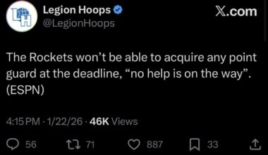 As expected, the Rockets aren’t likely to do anything at the deadline including getting PG help