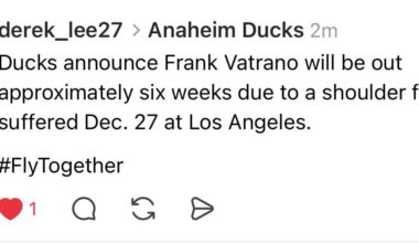 Vatrano out for 6 weeks
