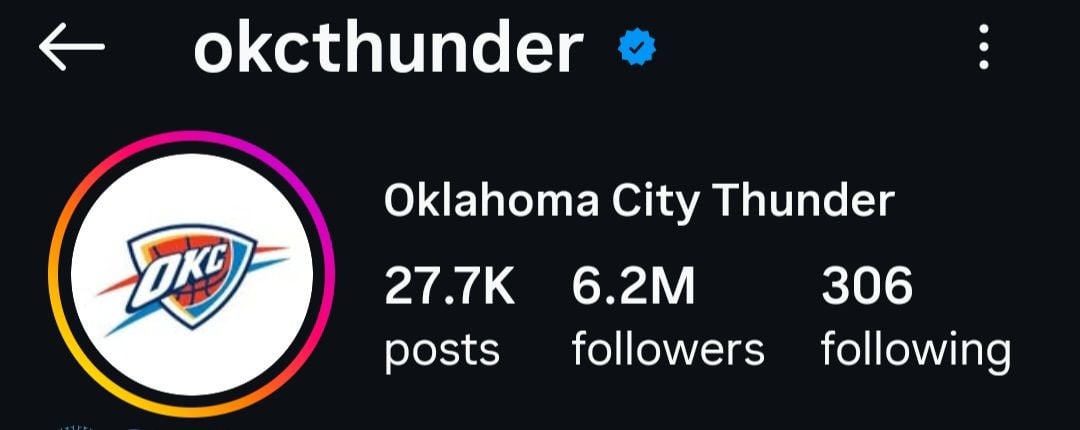 Fun fact: Did you know OKC Thunder have more followers on IG than "Americas most popular team"...