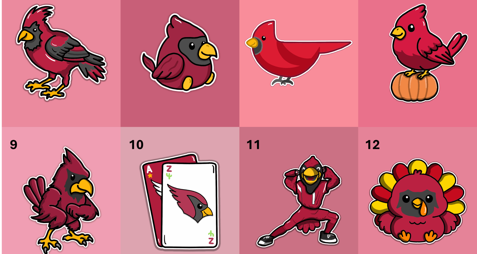 The 2025 Arizona Cardinals Doodles :) Which is your favorite?