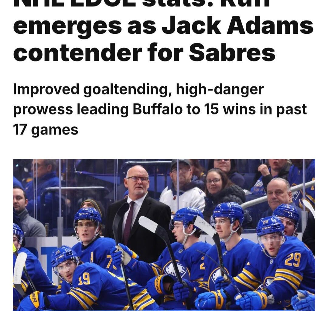 Hardware for Ruff? I was thinking Dahlin up for Norris before the season started. Didn't see this coming! Hoping the team continues greatness for this to happen!