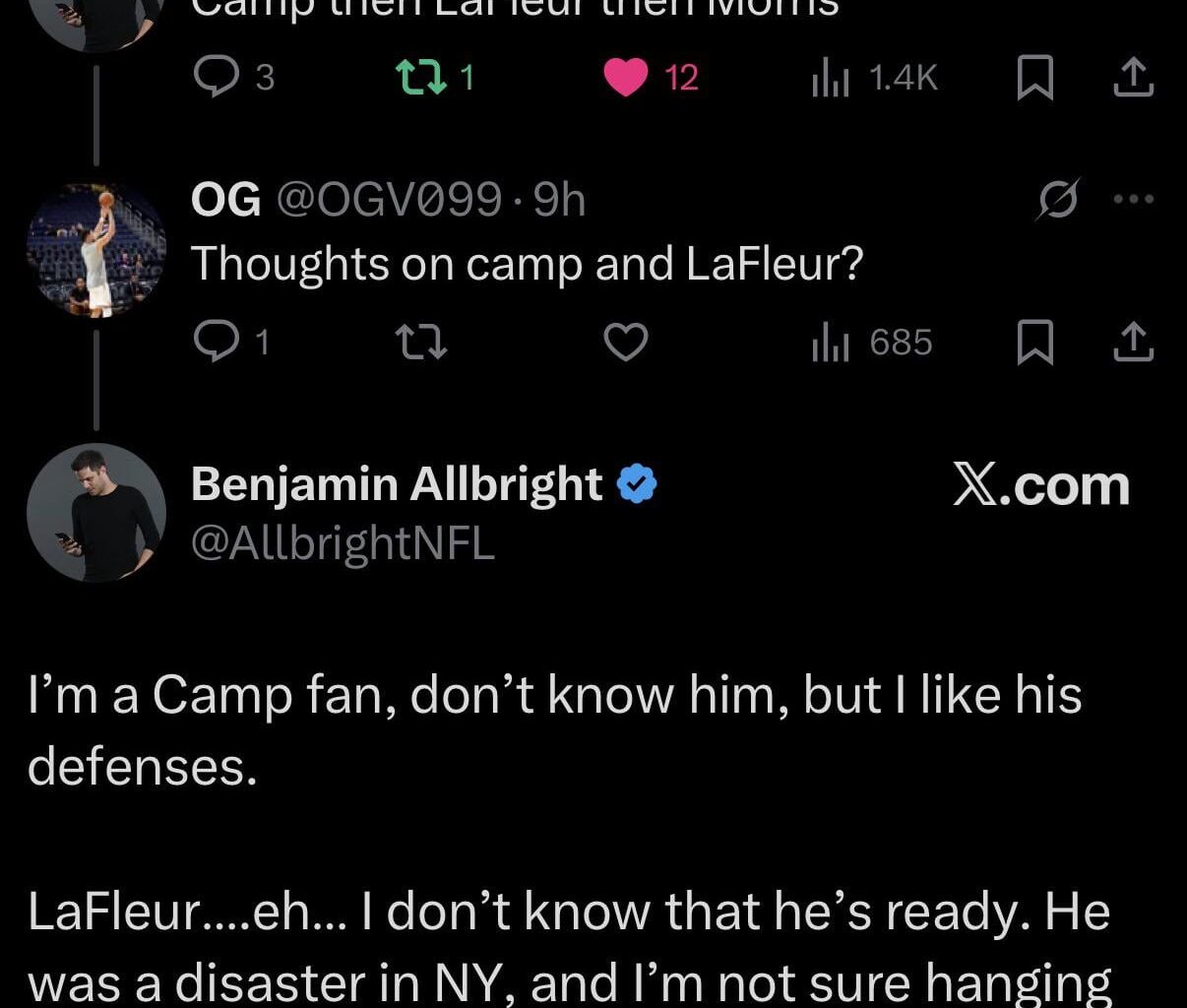About a week ago Ben said that our spot in the league was one of the least desirable and candidates like Mike would shoot us down. Now Mike isn't ready and also simultaneously isn't the favorite