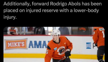 [Flyer] Transaction: We have recalled forward Lane Pederson from the LVPhantoms(AHL). Additionally, forward Rodrigo Abols has been placed on injured reserve with a lower-body injury.