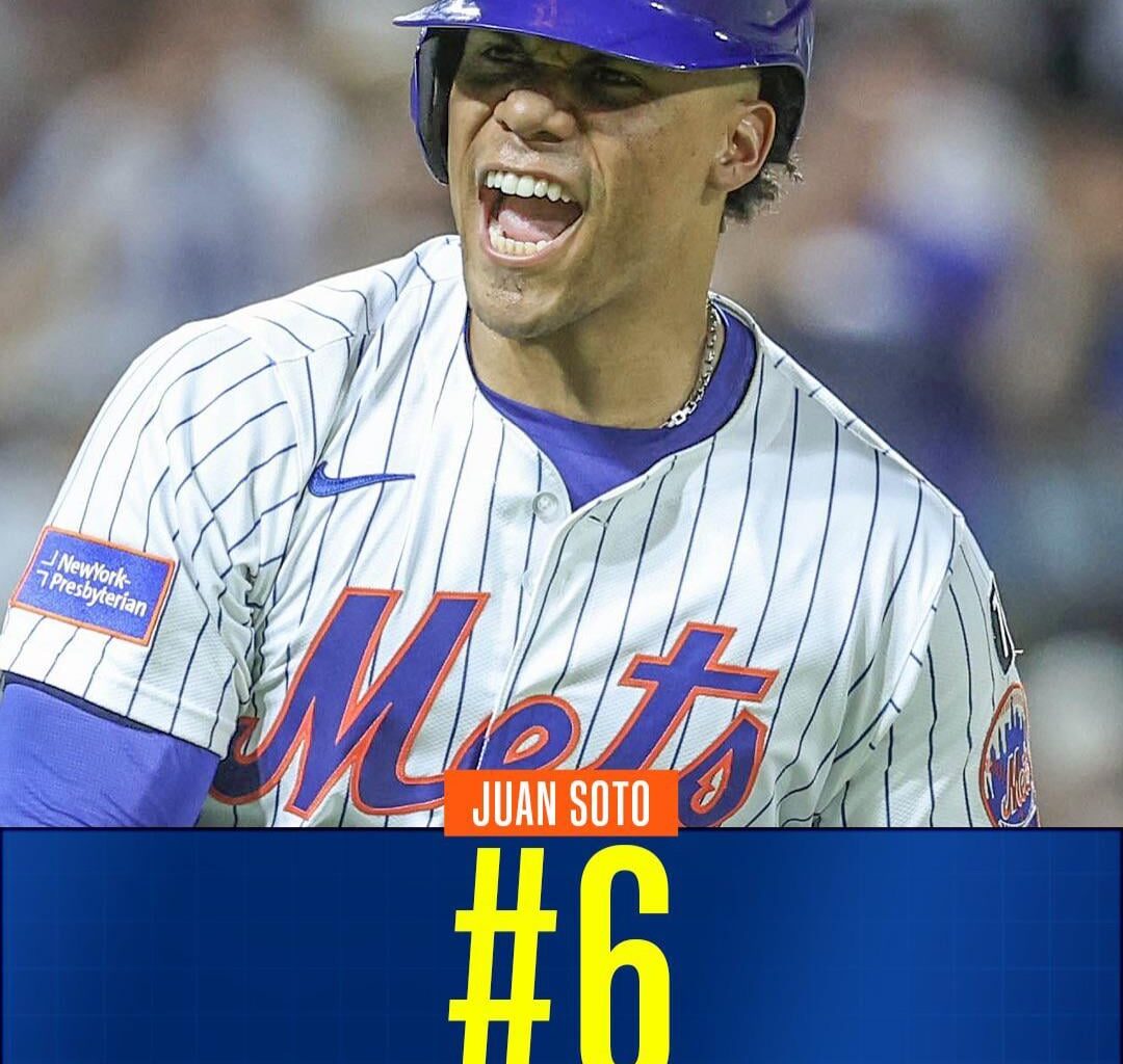 Juan Soto reached the number 6 spot on @MLBNetwork's list of the 100 best players right now 👏