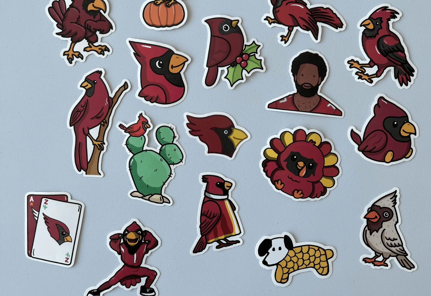 I Turned This Seasons Cardinals Doodles Into Stickers :)