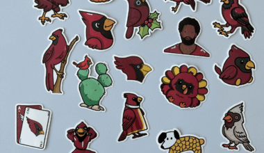 I Turned This Seasons Cardinals Doodles Into Stickers :)