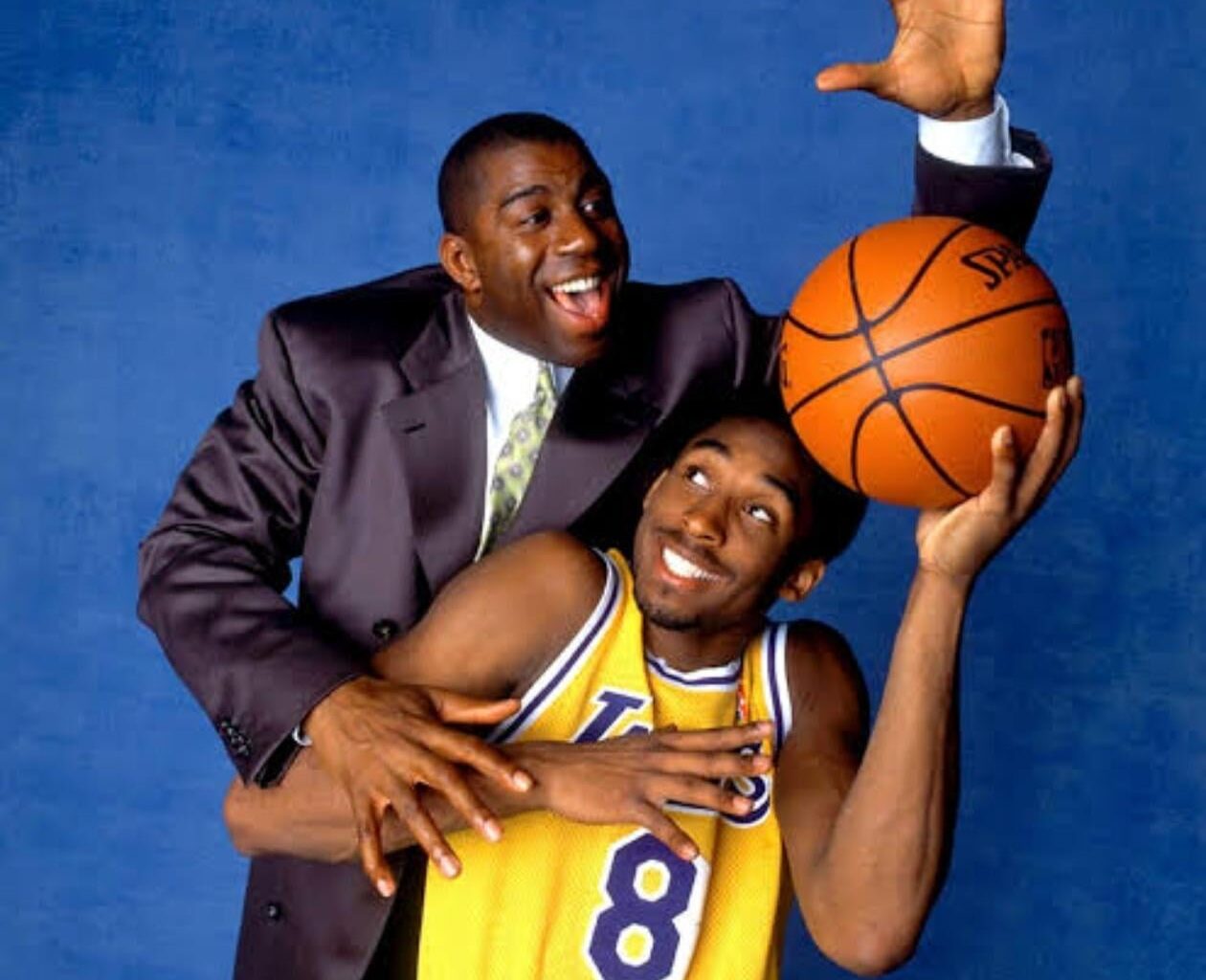 The Greatest Laker ever with the 2nd Greatest Laker ever