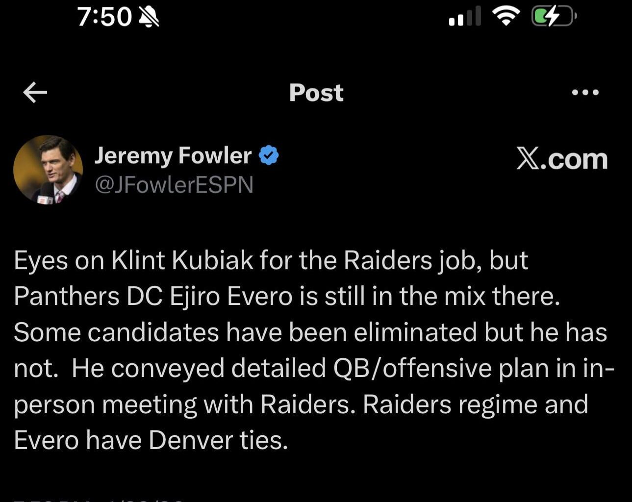 [Fowler]Between Kubiak and Evero for the Raiders job
