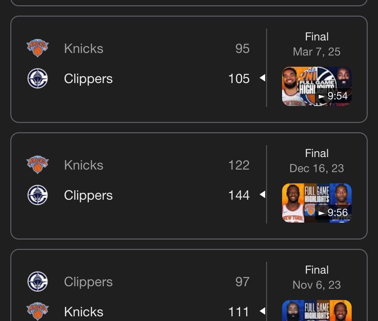 Hadn’t beat the clippers in 2 years!