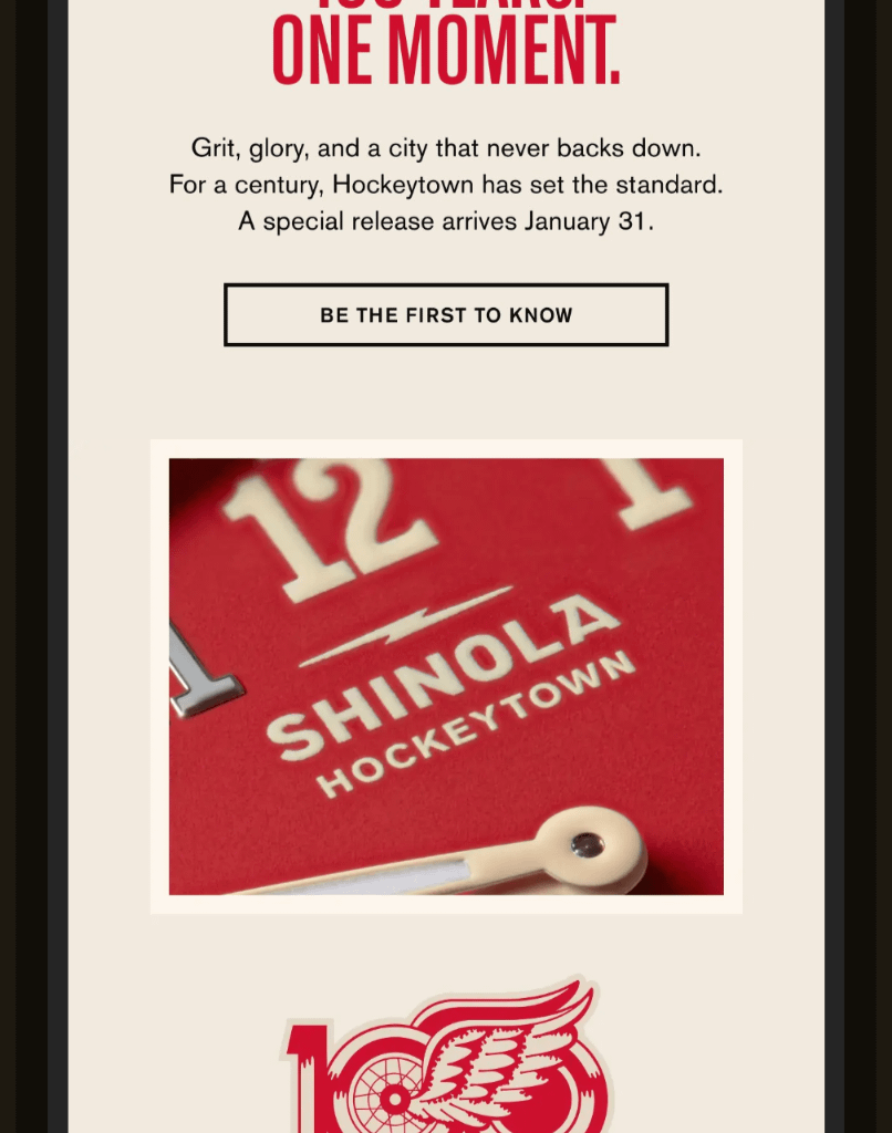 Red Wings Centennial x Shinola