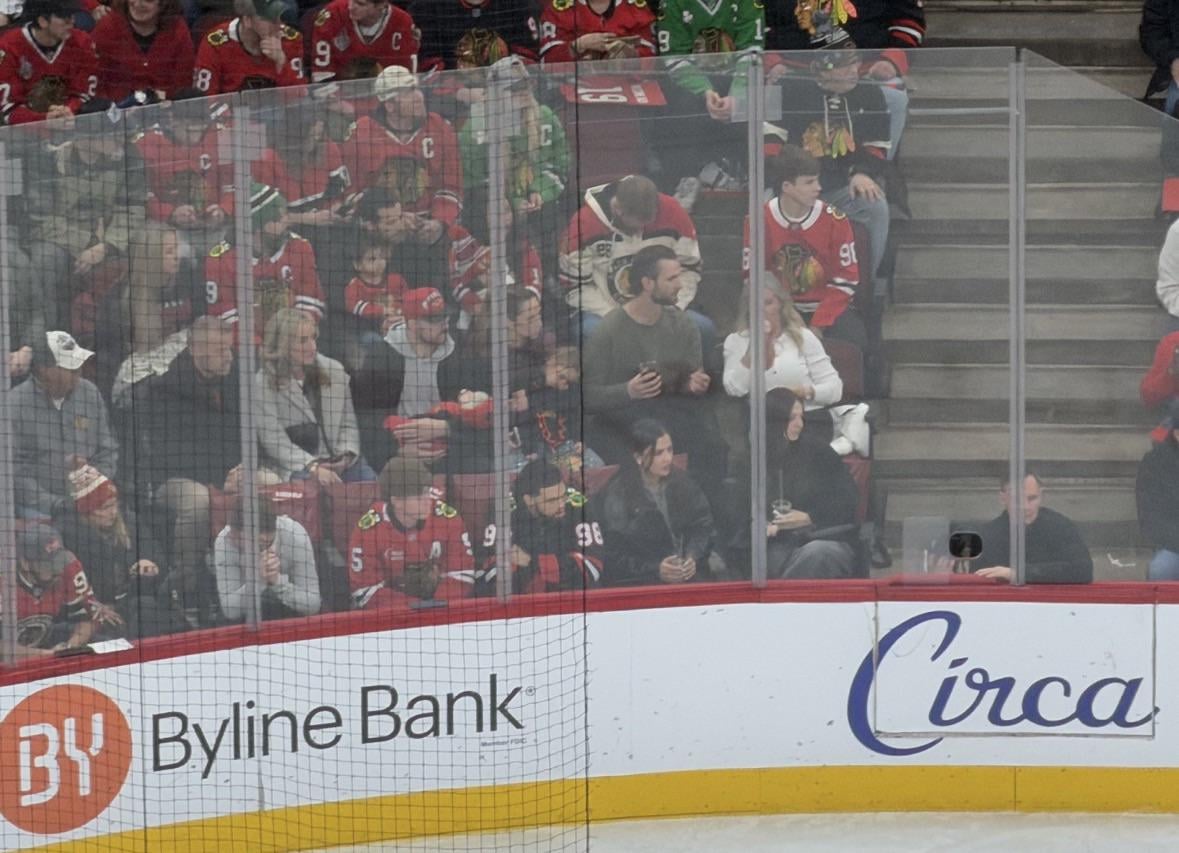 Caleb at Hawks game tonight