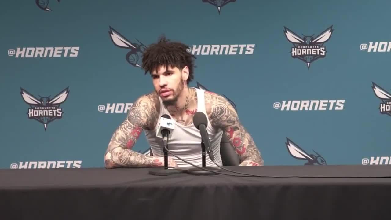 LaMelo Ball: "I didn't start today so I could finish the back end." I take full responsibility, that was my fault. That last lob, could've dribbled that out and some silly possession before that. The last pass, I should've shot that instead of putting Bull in that position."