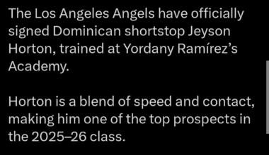 The Los Angeles Angels have officially signed Dominican shortstop Jeyson Horton, the #9 ranked international prospect via MLB Pipeline