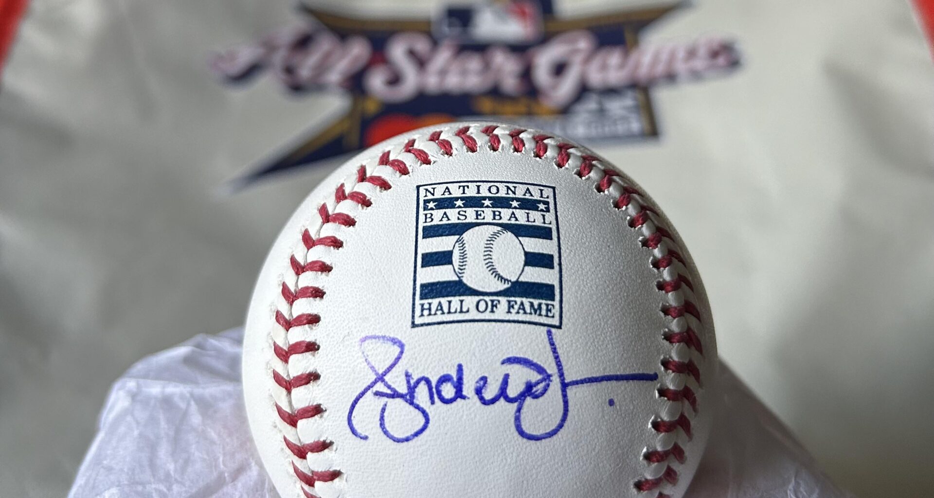 Andruw Jones signed this for my kids at the ASG. Didn’t want to post it before now and get blamed for jinxing him!