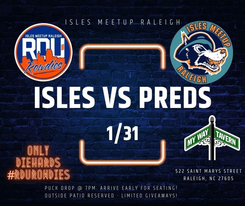 Isles meet ups Raleigh. January meet up, 1/31