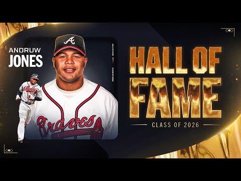 Andruw Jones Hall of Fame Highlight Reel Courtesy of MLB