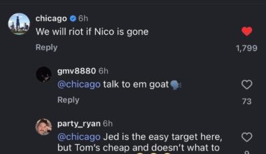 Chicago Instagram’s comment on the Bregman signing