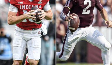 Alabama blitzed Fernando Mendoza a season-high 12 times. He was 8-8 for 161 yards and 3 TD against 5 or more pass rushers, the first QB with 3 pass TD vs the Alabama blitz since Texas A&M’s Johnny Manziel in 2013 👏