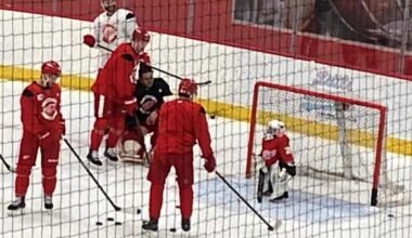 Red Wings happy to make wish come true for 4-year-old goalie