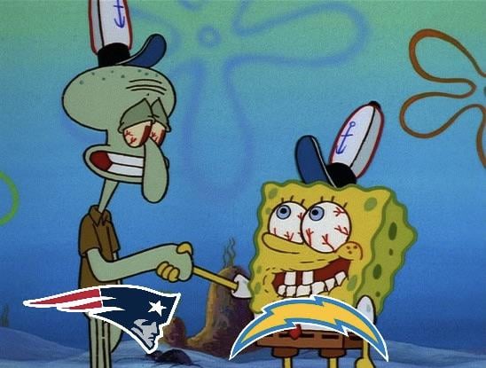 The Patriots and Chargers both thinking they got the easiest playoff matchup