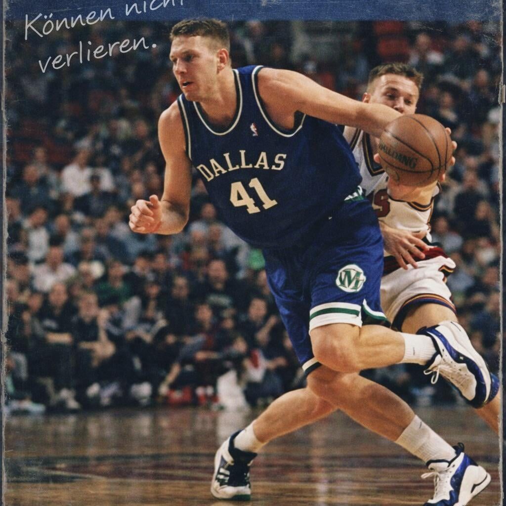 What’s the story on this? Probably not worth anything, but I like the really cool Mavs logo in the corner. Anybody have context? I tried translating the phrase and it sounds like a company slogan.