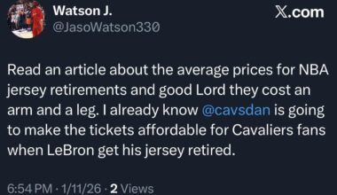 LeBron's event jersey retirement