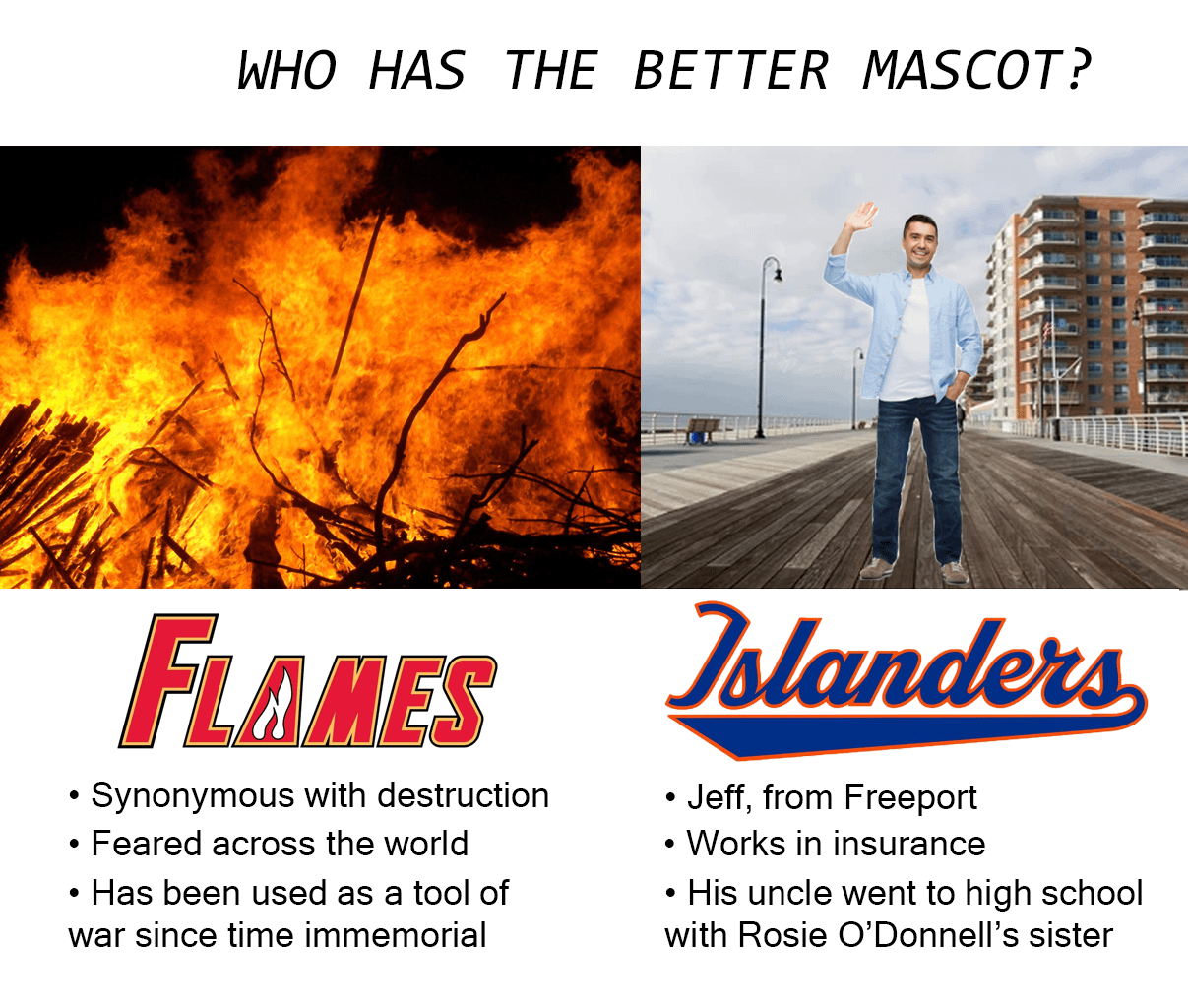 IT'S GAME DAY!!! What the FUCK EVEN IS AN ISLANDER!!! Whatever it is, WE'RE SETTING IT ABLAZE!!! GO FLAMES!!!