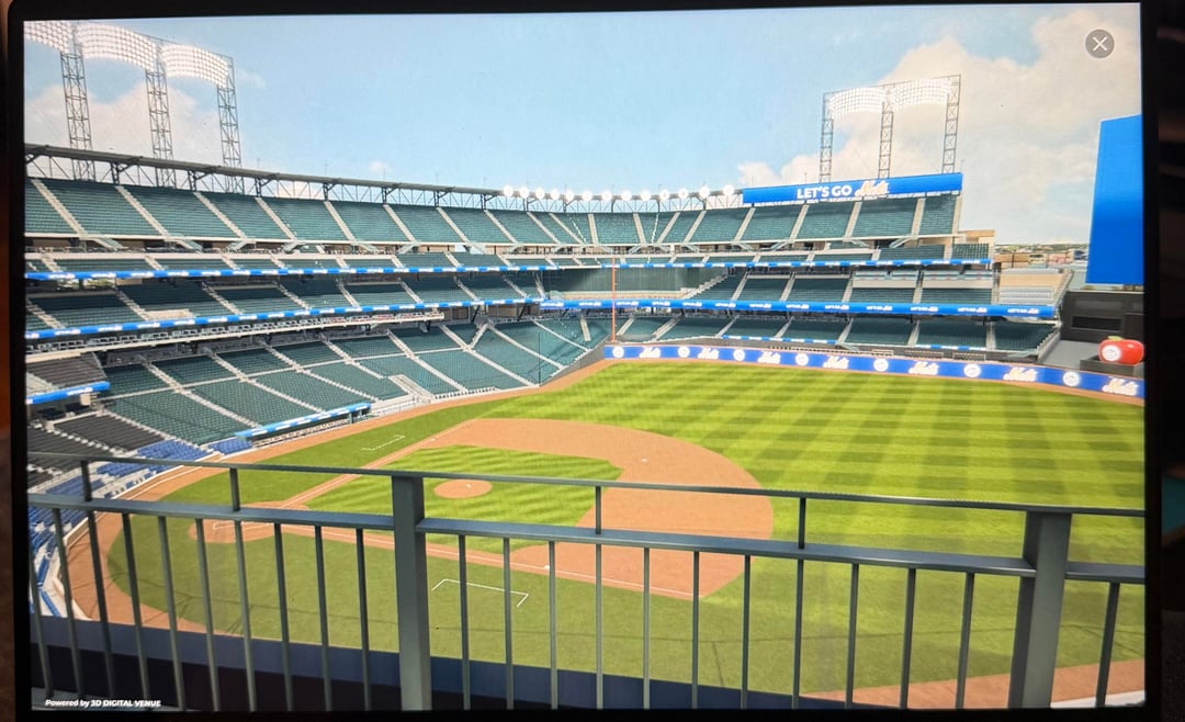 Is 3D seat map accurate regarding fence blocking view (section 406)