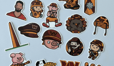 The 2025 Washington Commanders Doodles as Stickers :)