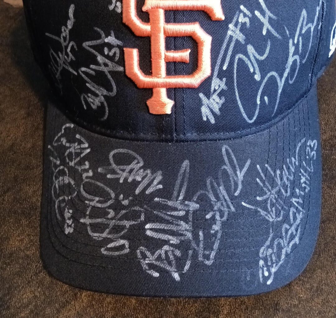 Autographed hat help