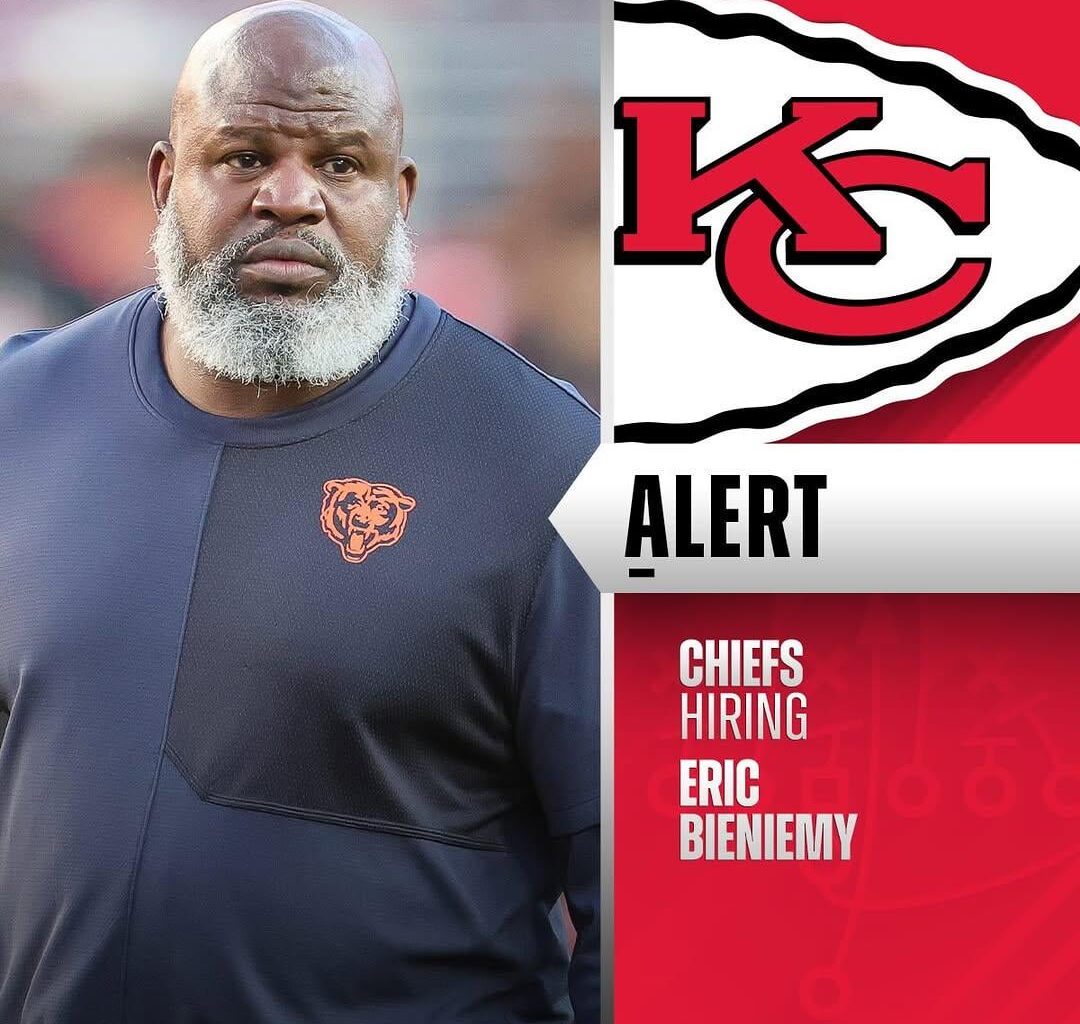 [Pelissero] The Chiefs have officially agreed to terms with Eric Bienemy to bring him back as offensive coordinator