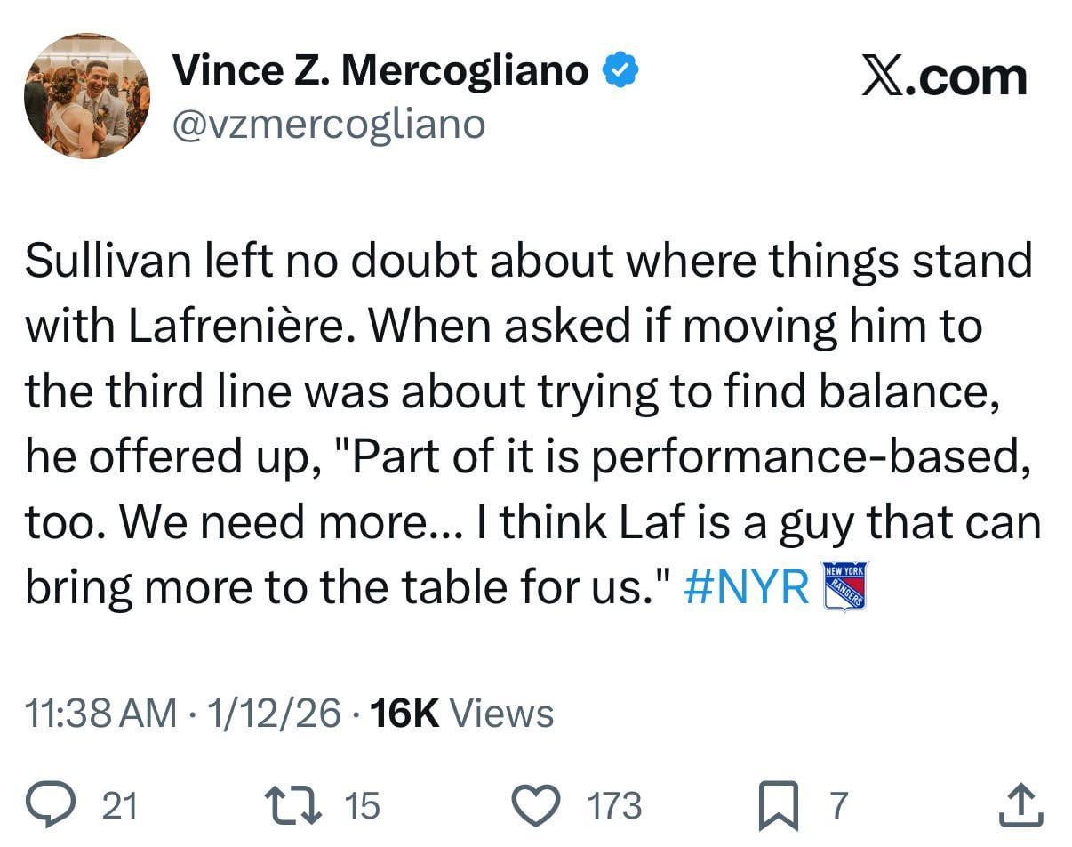 Glad he called out Laf like this.