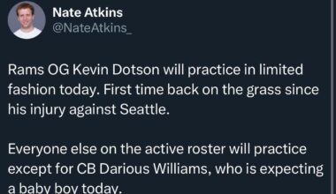 Kevin Dotson Returns To Practice! (Limited)