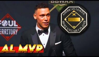 [Foul Territory] Aaron Judge Accepts 2025 AL MVP Award | Full Acceptance Speech