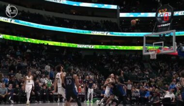 [Highlights] Jamal Murray informs the fans and announcers that the game's over.