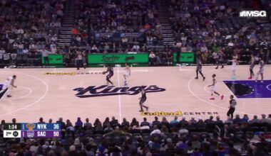 [Lowlight] Karl-Anthony Towns falls down driving to the basket, stays on the ground in the backcourt, and misses the easy loose ball rebound leading to a Kings 3 - Mike Brown heated on the sidelines