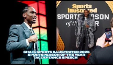 SGA's SI Sportsperson of the Year Acceptance Speech: "I'll never forget when first arrived at OKC and you (Sam Presti) gave me the book, 'The Tortoise and the Hare'. You explained to me the meaning behind it and I'd be lying if I said I hoped I didn't need it at the time..."