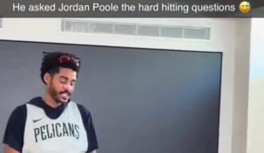 A kid asked Jordan Poole what it was like to be punched by Draymond Green
