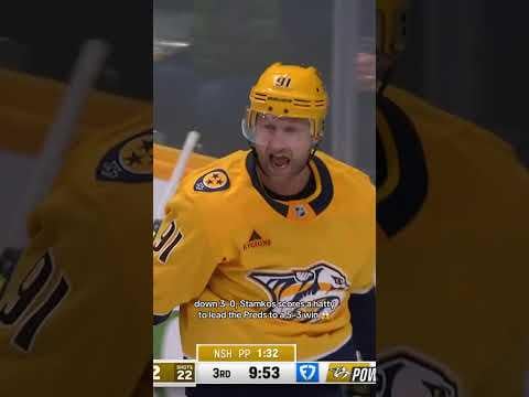 (NHL): Steven Stamkos drops a clutch hatty, powering Nashville’s 5–3 comeback win.