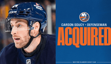 Islanders Acquire Soucy from Rags for 2026 3rd round pick