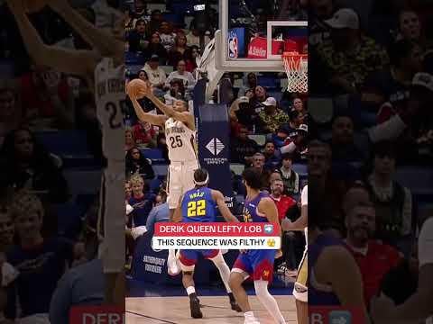 (NBA): Dereck Queen hooks up Trey Murphy for the 360 alley‑oop!