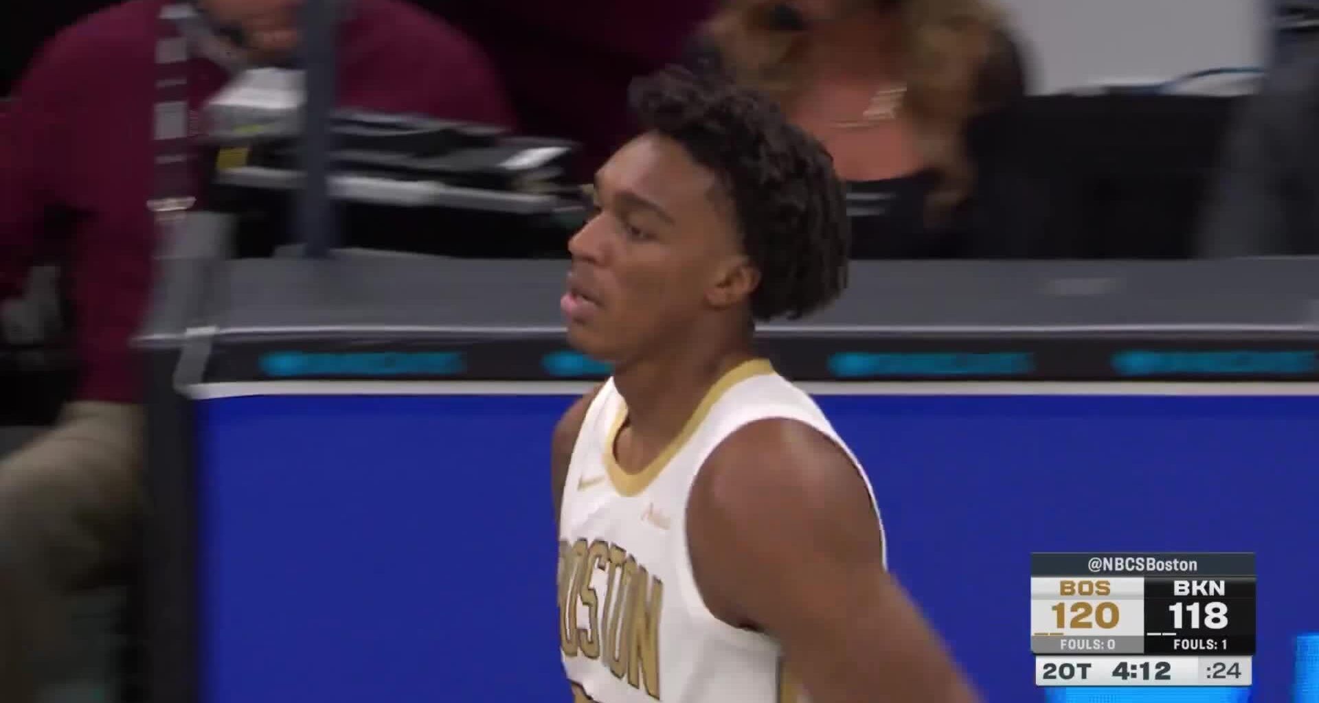 Loud MVP Chants for JB in Barclays Center after getting an AND1 coast to coast