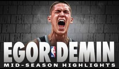Brooklyn Nets rookie Egor Demin Mid-Season NBA Highlights