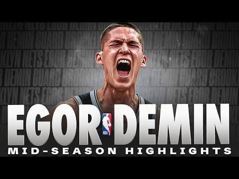 Brooklyn Nets rookie Egor Demin Mid-Season NBA Highlights