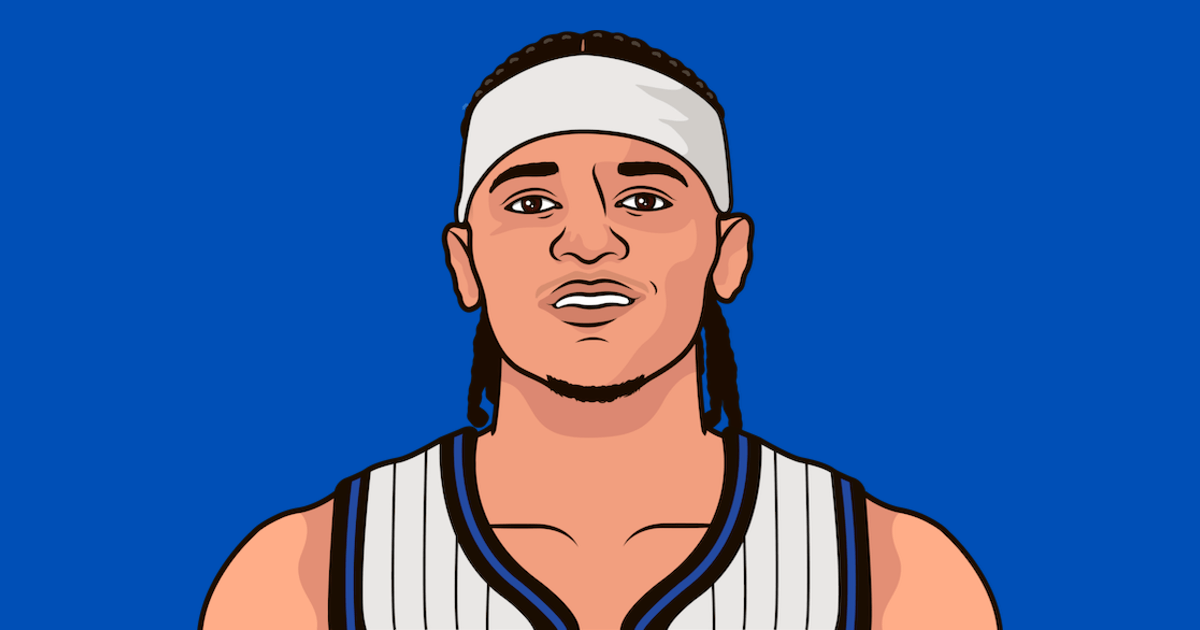 Paolo Banchero in January: 25.0 points (49.5% FG, 38.5% 3PT, 77.4% FT, 59.8% TS), 9.2 rebounds and 5.6 assists per game