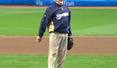 Here is a picture I took of Uecker preparing to throw out the first pitch of the 2011 NLDS. We miss having you around, Bob.
