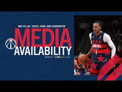 Media Availability: Head Coach Brian Keefe, Alex Sarr, and Bub Carrington | 1.19.26