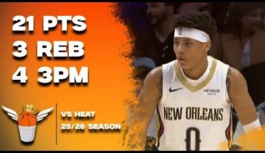 Jeremiah Fears 21 Points vs Heat Full Highlights! (1/4/2026)