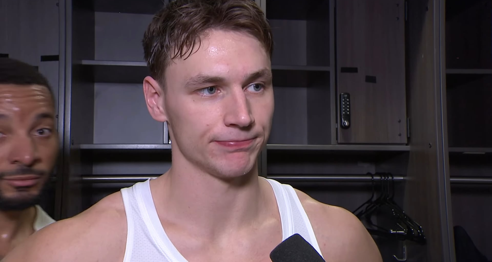 Pelle on the matchup with DeMar: "I didn't say nothing, I didn't start nothing.. all I said was what he said to me back to him [..] It was just basketball." Locker room: "He's innocent! He's innocent!" 🤣